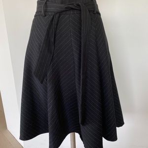 Pin striped swing skirt with tie waist, Azalea S